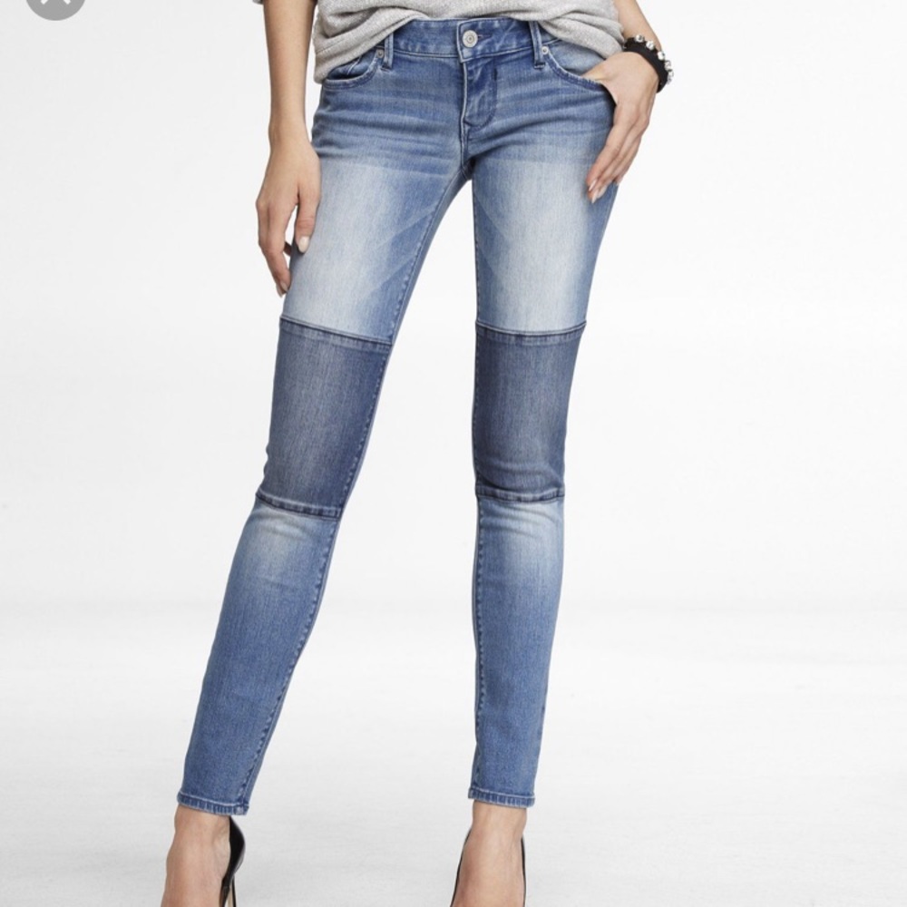 Express Stella Knee Patch Legging Jean Sz 0